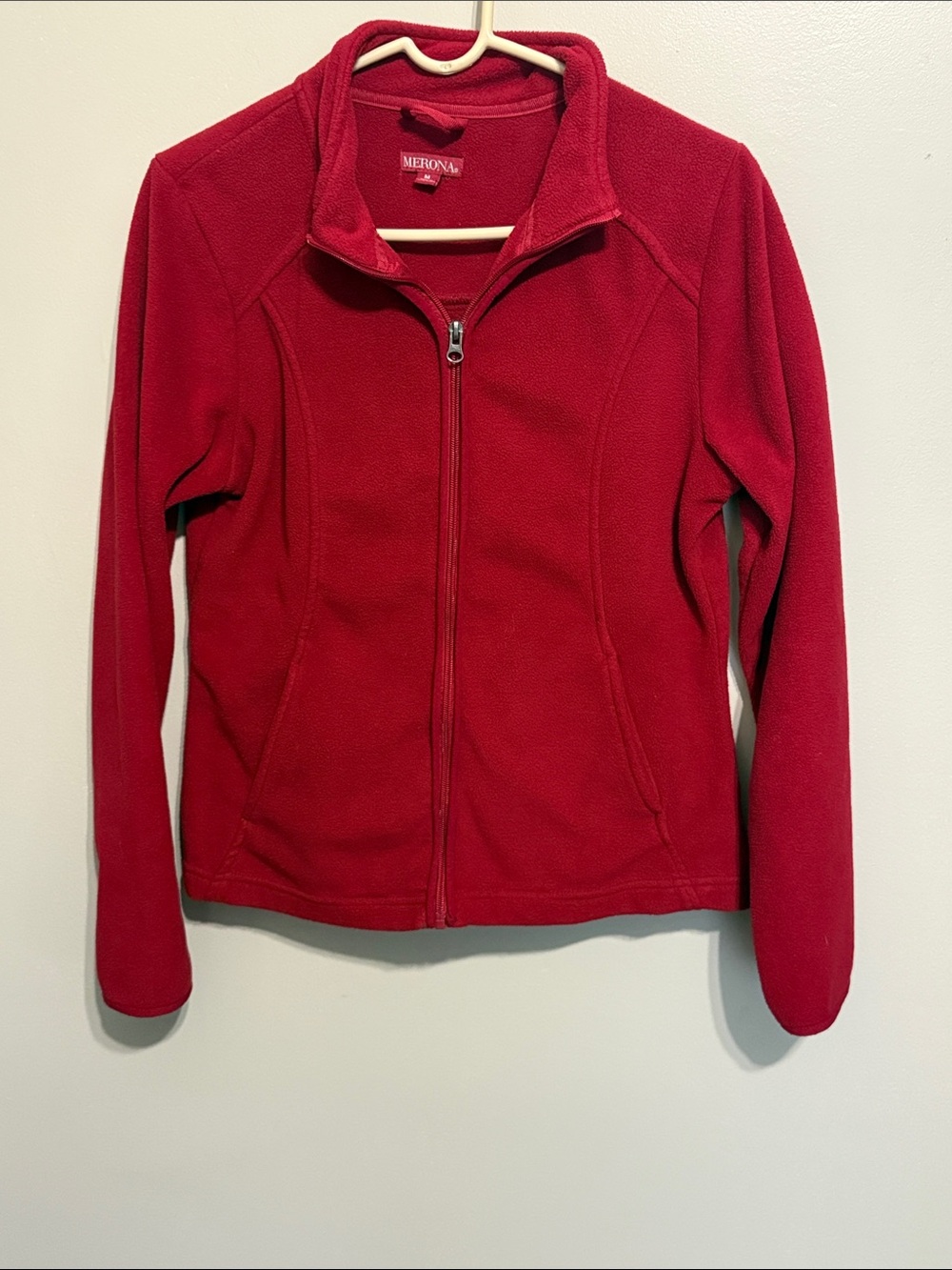 Merona Red Full-Zip Fleece Jacket